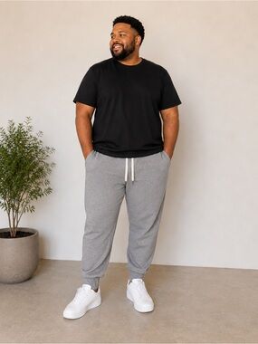 True Classic Gray Jogger Sweatpants with pockets- Men’s XXL